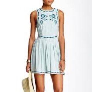Free People Birds of a Feather Dress Sea Fog